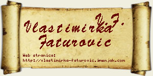 Vlastimirka Faturović vizit kartica